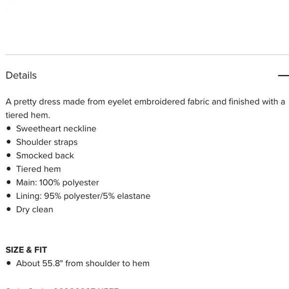 ***SOLD*** ASTR The Label Midsummer Eyelet Embroidered Tiered Dress- Sz L- NWT! - Picture 8 of 9